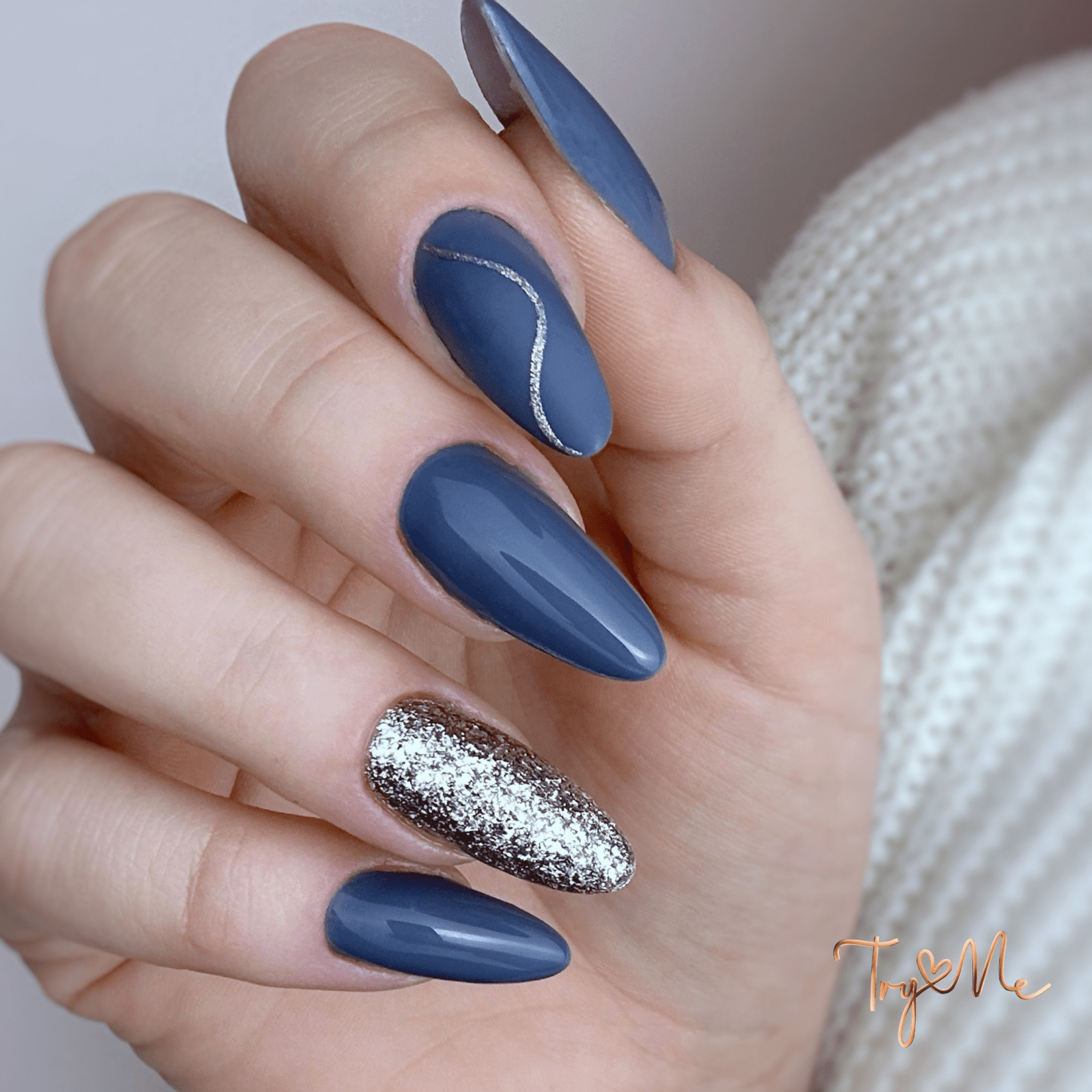 Lakier Hybrydowy TryLoveMe Denim Dreams 085 - obrazek 3